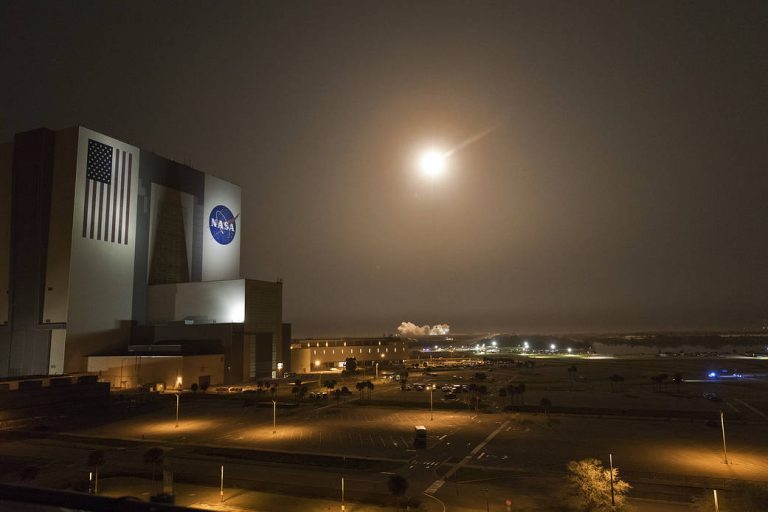 SpaceX Falcon 9 Rocket Lifts Off From Launch Complex 39A