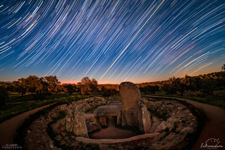 Star Trails and the Equinox Sunrise