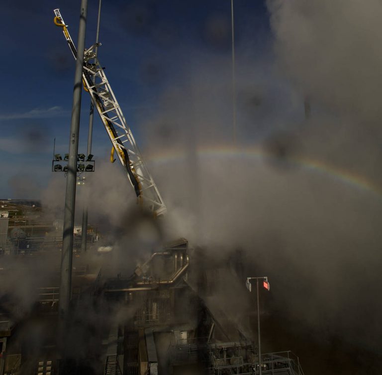 A Rainbow and the Cygnus Launch