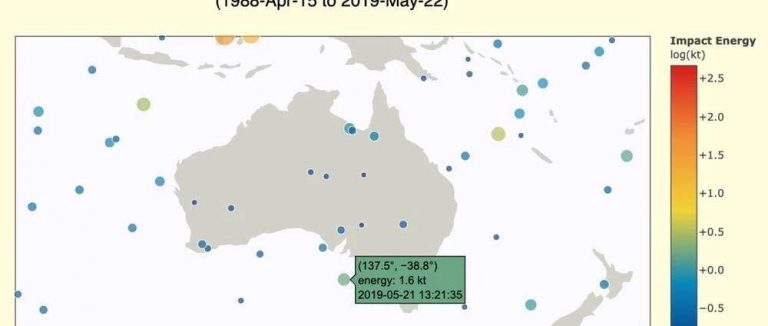 “火球流星”划过澳洲上空，释放能量相当于小型核弹