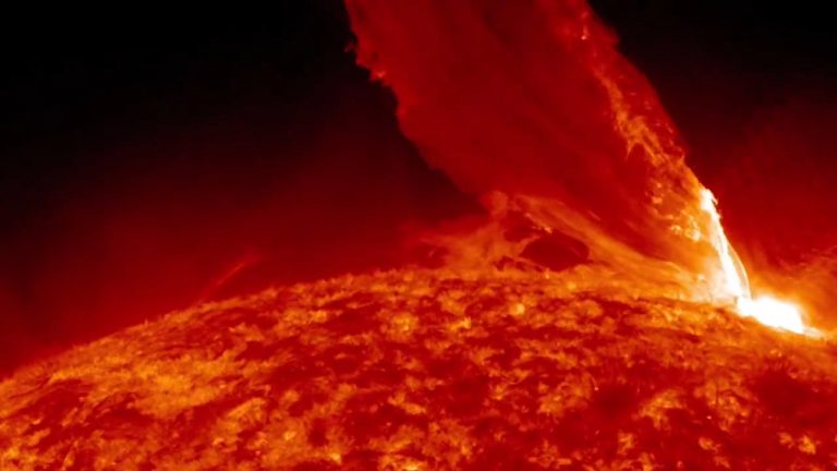 A Solar Prominence Eruption from SDO