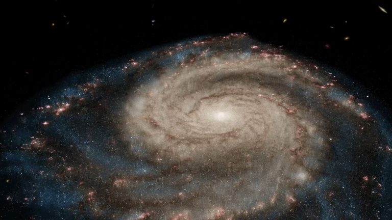 Virtual Flyby of the Whirlpool Galaxy