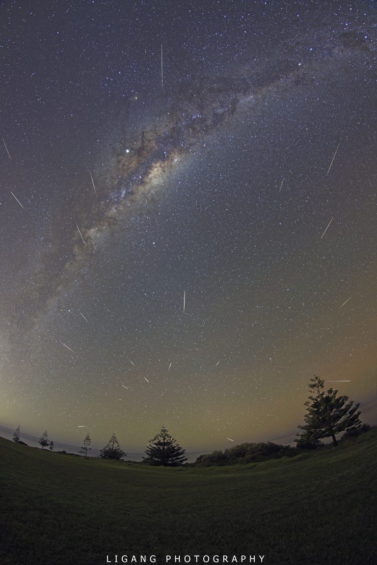 Halley Dust and Milky Way