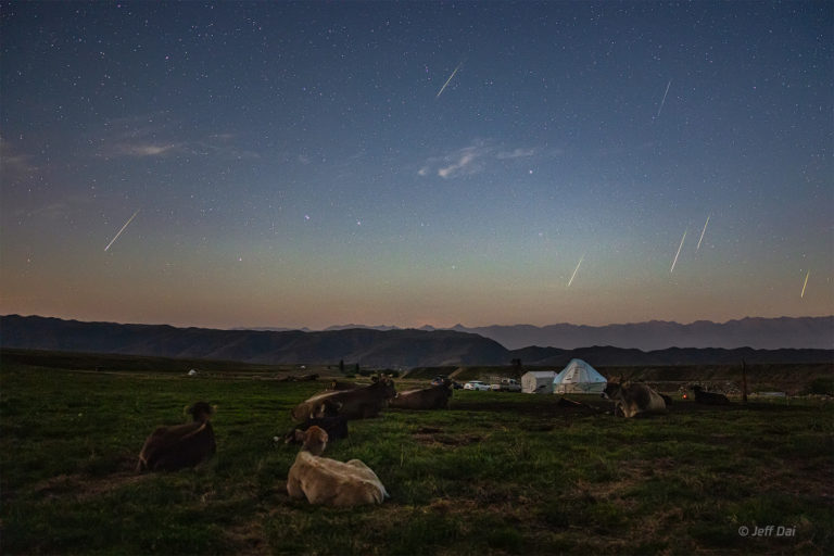 英仙座流星雨与北斗七星