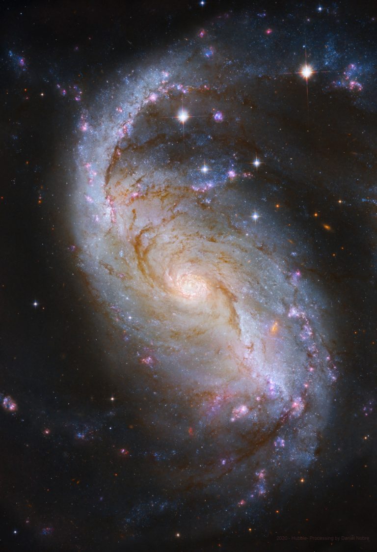 NGC 1672:哈勃望远镜拍摄的棒旋星系