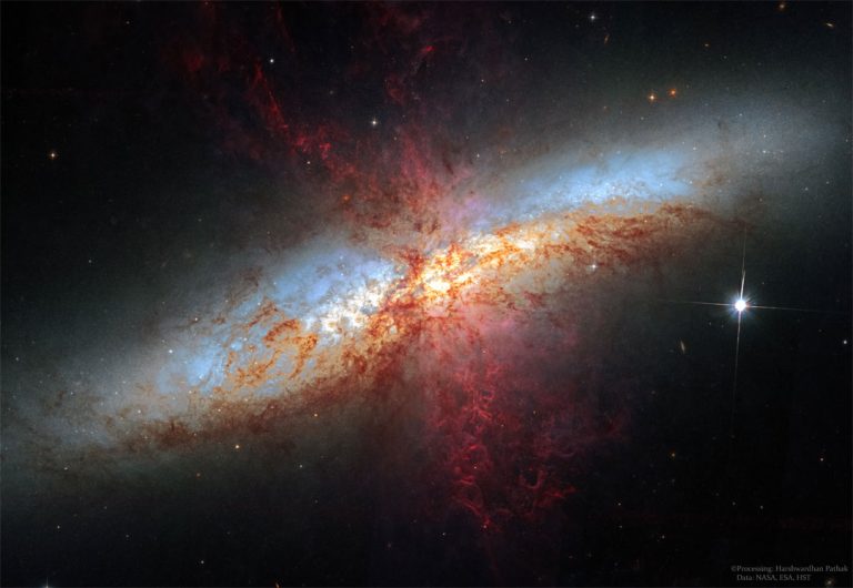 M82：有超级星系风的星系