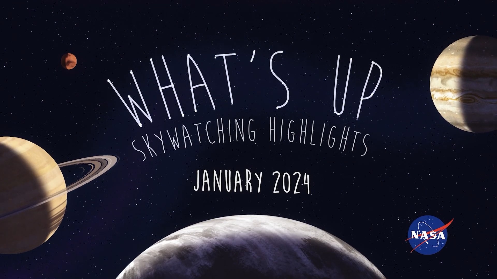 What’s Up January 2024 Skywatching Tips from NASA0001 NASA中文